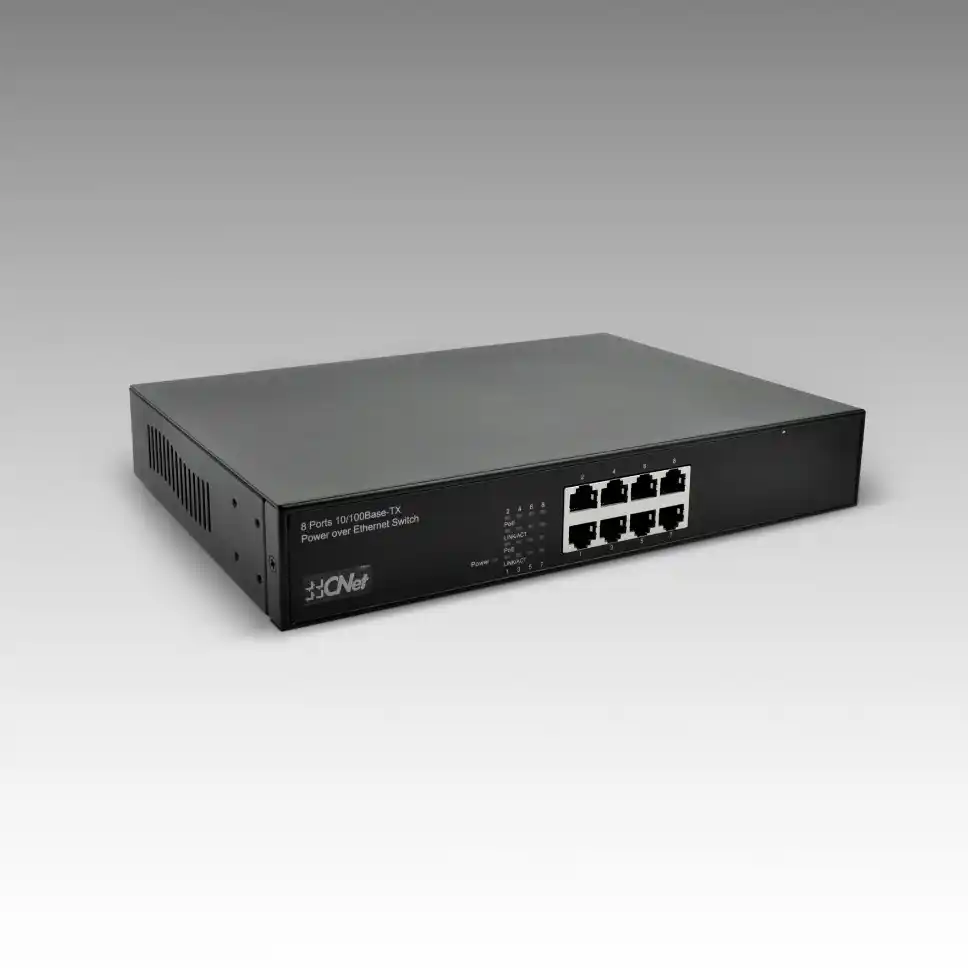 CNet - CSH-8008P CNet CSH-8008P 8 Port Fast Ethernet PoE+ Switch (110W)