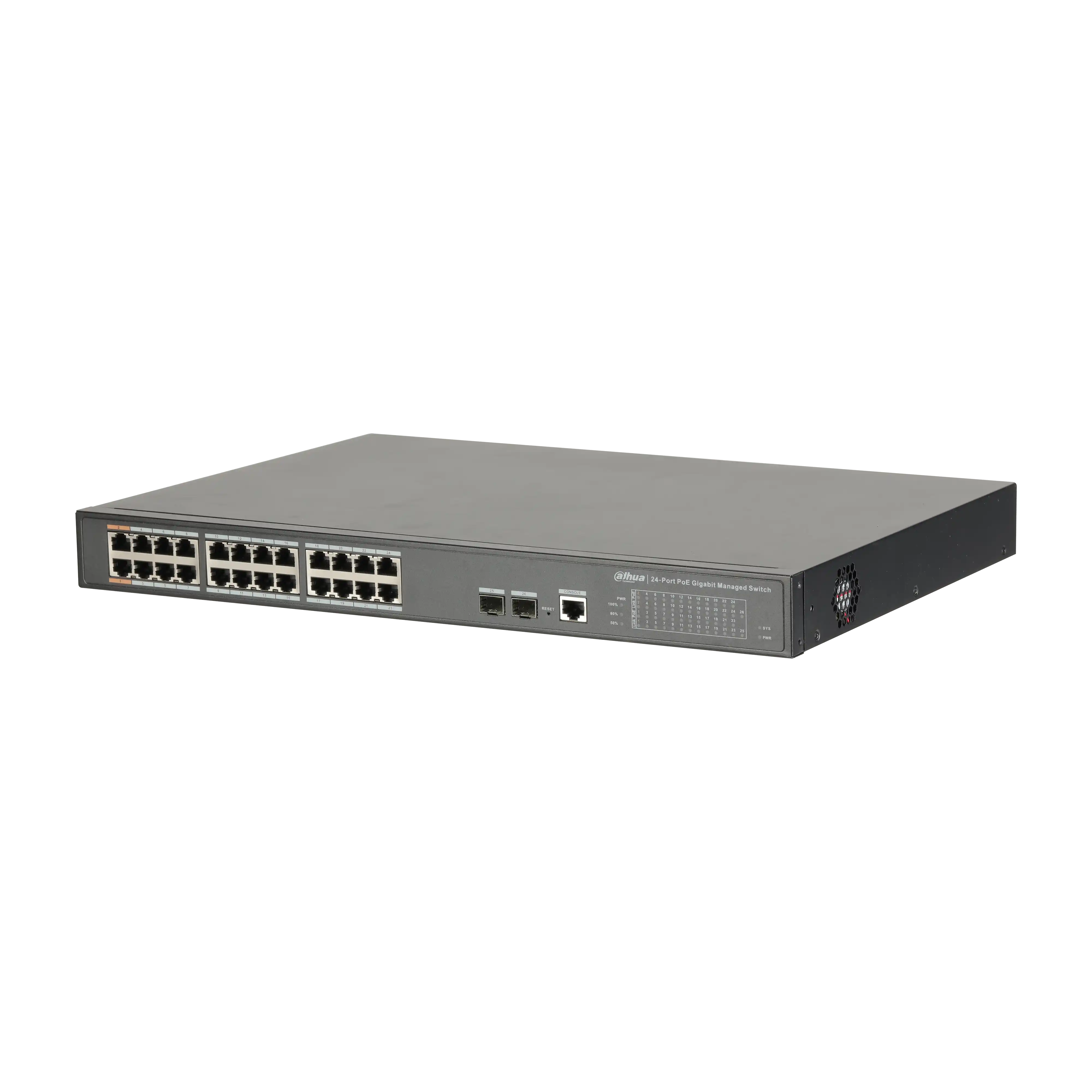 PFS4226-24GT-360 24 Port Gigabit PoE Switch (24GE PoE + 2GE SFP Toplam 360W PoE ) 