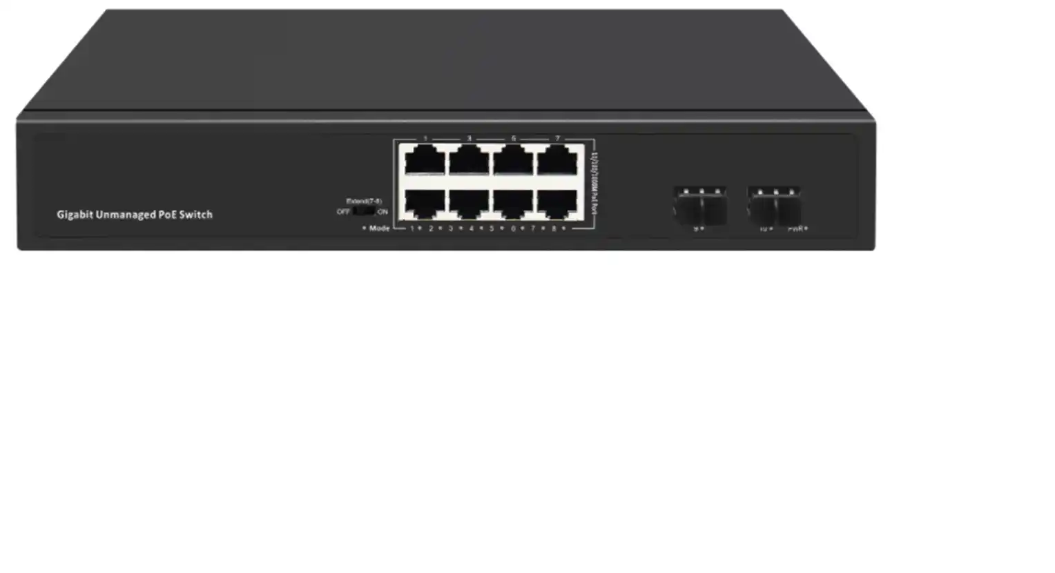 BC-ODS 10/100/1000M, 8 Port PoE Switches with 2  Uplink SFP ports