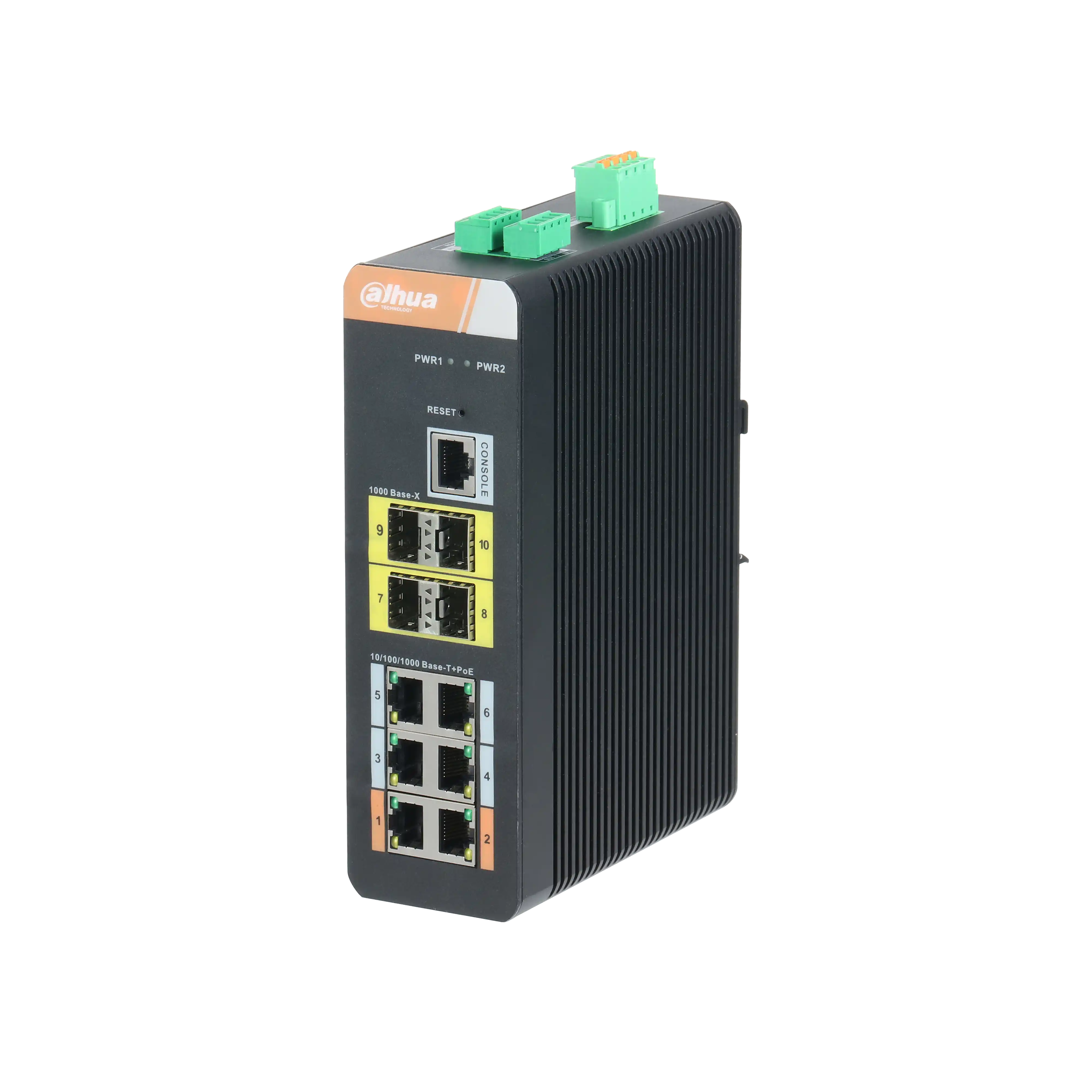PFS4410-6GT-DP 6 Port Gigabit PoE Endüstriyel Switch (6GE PoE + 4GE SFP Total 120W PoE ) 