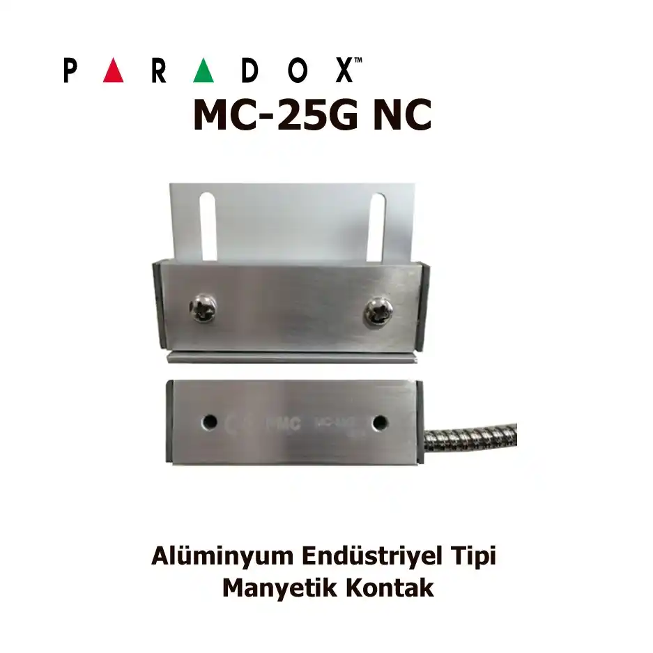 MC25G Metal Endüstriyel tipi N/O manyetik kontak 