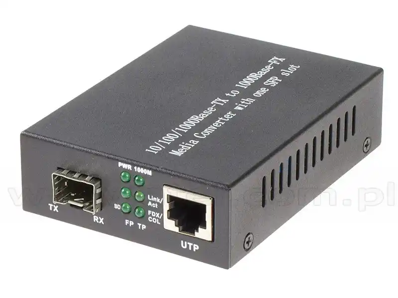 SFP-MC1 Gigabit media converter 10/100/1000 Mbps RJ-45/SFP slot 1000 Mbps 