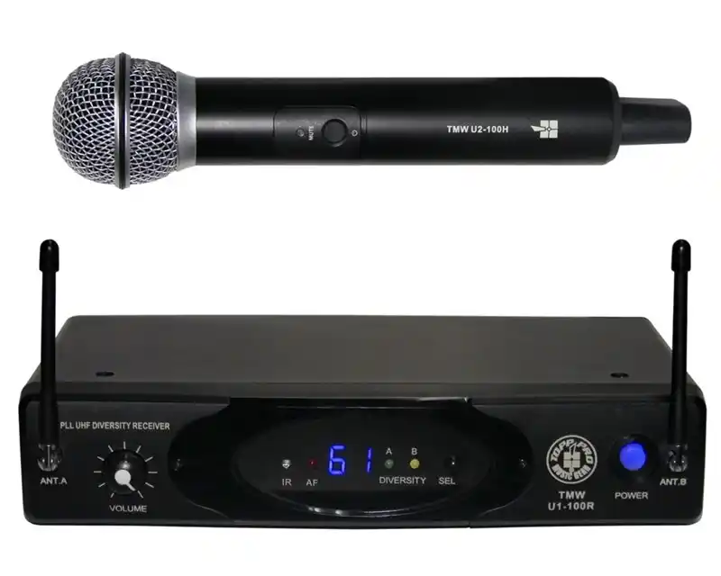 TMW U1-100R Telsiz Mikrofon Seti (Receiver ve 1 adet El Mikrofonu) 